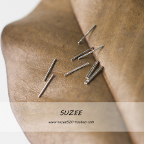 925 silver ear nail pure silver ear stick ear nail maintenance ear ear pin