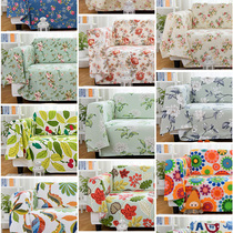 Modern pastoral cotton four-season thick sofa cloth Full cover Nordic universal cover cloth dustproof sofa backrest towel cloth art set