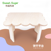 Suvizug swsg hamster cage building with multifunctional terrace wood bracket loft gold silk bear dwarf toy supplies