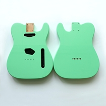 DIY Upgrade TELE Guitar Body North American Alder Alder Alder Alder Alder Alder Guitar Violin Body Wave Green High Polished Bright Lacquered Finish