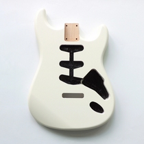New product Strat alder alder body electric guitar assembly DIY violin body single semi-finished product red poplar ancient white