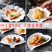 Ceramic Dishes Creative Irregular dishes dishes Home individuality Profiled Disc Hotel Sauces FIGURE DINING ROOM CUTLERY