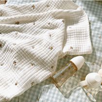 South Korea DOTTODOT six-layer gauze large square towel baby cover baby quilt blanket blanket all seasons