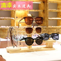 Varnish solid wood glasses display frame myopic sunglasses display props creative high-grade sunglasses display frame display cabinet decoration
