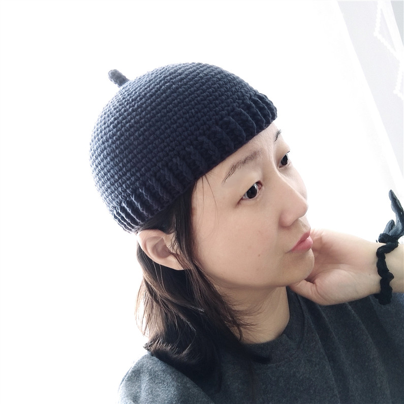 秋冬季男女款亲子帽瓜皮小帽子短款手工帽土豆夫人原创地主帽