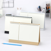 Blank Desk Calendar Homemade Hand-painted Calendar DIY Handmade Friends Valentines Day Gifts Children Students Graffiti Painting