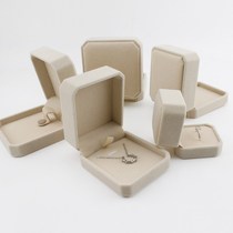 With Talent Upscale Suede Fabric First Accessories Box Ornament Containing Box Ring Necklace Pendant Bracelet Bracelet Packing Box