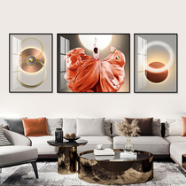 Light luxury modern living room decoration painting beauty figure abstract background wall tripty painting Atmospheric bedside Crystal porcelain painting hanging painting