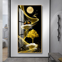 Light extravagant household porch decoration painting fortune feng shui fantasy hanging painting living room corridor aisle atmospheric art mural