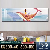 Childrens room Bedroom bedside decoration painting hanging painting creative wall girl room warm mural Modern minimalist wall painting