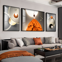 Light luxury living room decoration painting figure sofa background wall mural atmosphere tripty painting high-end Nordic wind bedside painting