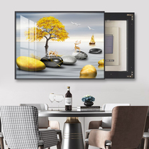 Electricity meter box decorative painting push-pull-free modern simple restaurant wall with meter hanging painting electric gate shielding mural