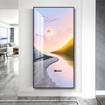 Porch decorative painting new Chinese style atmospheric landscape sail wall painting living room entrance corridor aisle mural painting country hanging painting