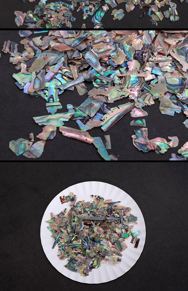 韩国鲍鱼贝壳片新西兰螺钿碎片镶嵌漆器漆艺漆画材料推光金缮修复