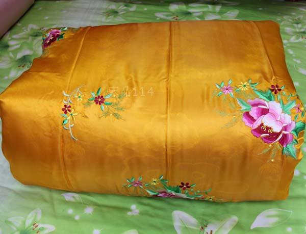 真丝绣花被面被套新婚被罩结婚被罩真丝绣花被罩婚庆喜庆床品丝滑