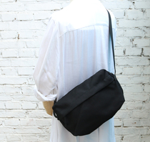 Pure Color Minimalist without Insign Oblique Cross Bag Lady Carry-on Bag Mens Splash Water Polyester Polyester small satchel