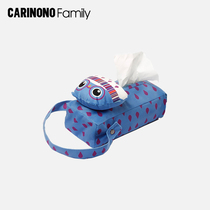 (Seconds Kill) Carinunu Car Hanging Tissue Box Cartoon Cute home Car Decorative Car Crammy Crate
