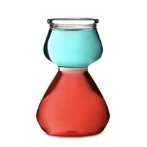 Wild glass Bittery wine glass Layered cocktail glass double - color cup Japanese wine cup wine