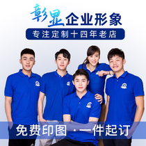 Work clothes polo shirt custom t-shirt printing logo custom diy embroidery lapel cultural advertising shirt Short-sleeved overcoat