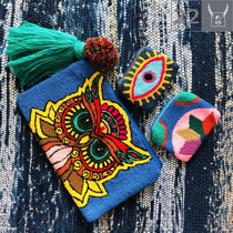 7 13 Special-Columbia handwoven wayuu square bag one large and two small