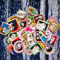 5 15 live broadcast-Thai hand embroidered color embroidered cartoon brooch