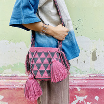 7 13 live broadcast new-Colombian pure hand-woven WAYUU Bag double-strand small