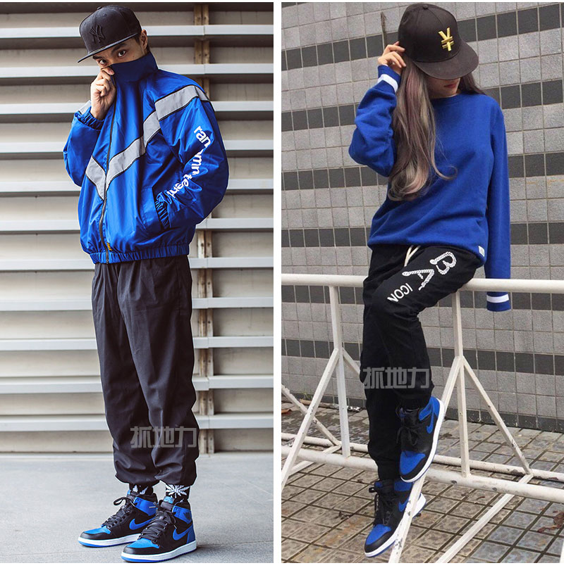 【抓地力】air jordan 1 royal blue aj1 黑蓝 皇家蓝 555088-007