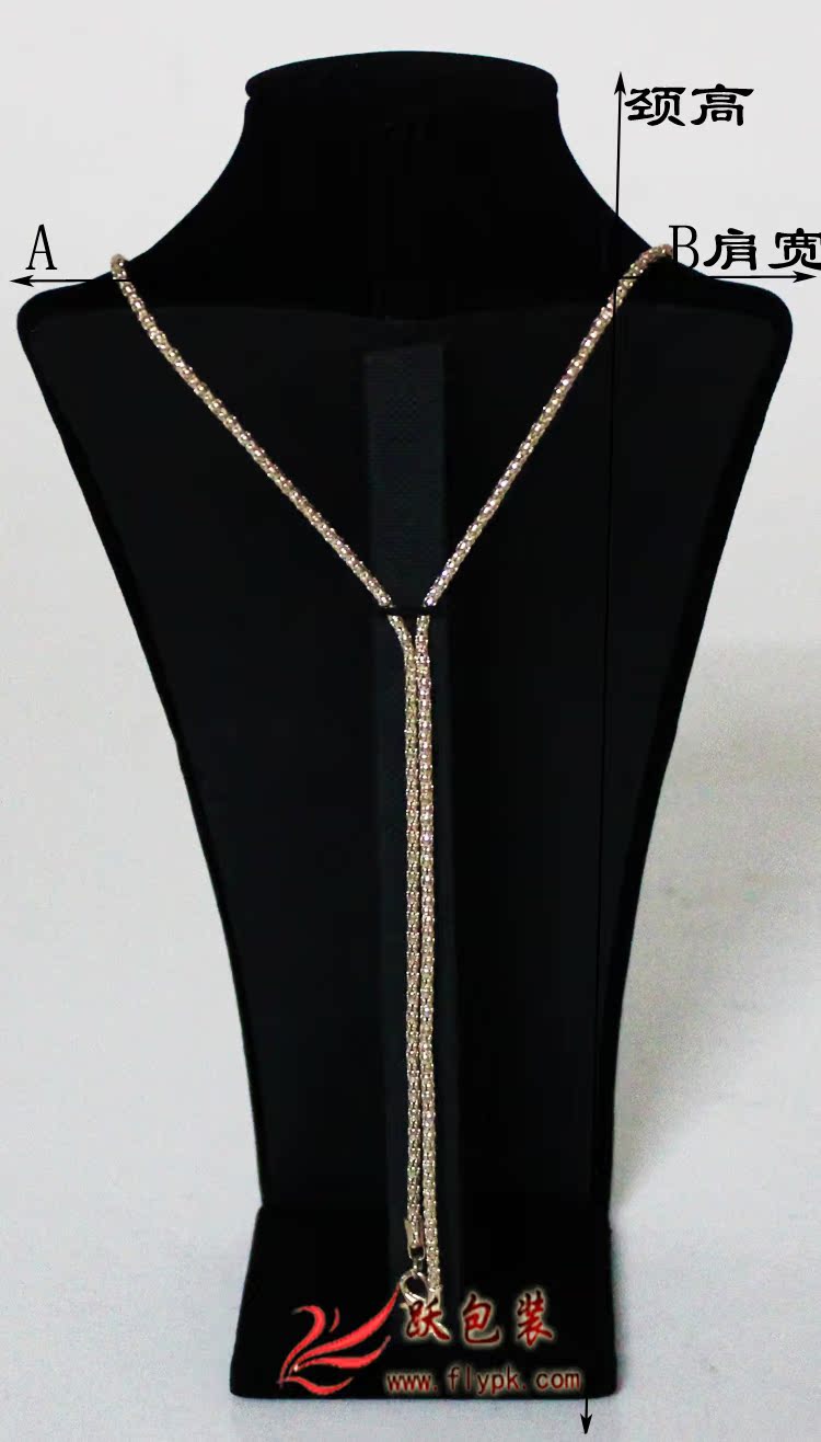 [2015爆款]RX01U冰花绒艺人像项链模特架子脖