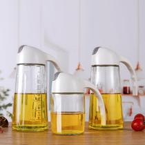 Automatic opening and closing glass oil pot home kitchen with oil pouring oil anti-leak size Number of soy sauce vinegar Vinegar Sauce Bottle