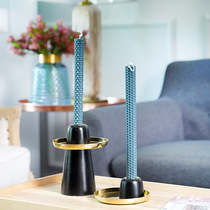 Nordic simple creative art candle holder Imported brass aluminum ins style postmodern accessories candle holder ornaments