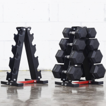 Commercial six-to-ten-dumb bell stand households use four-layer dumbbell shelves and four-to-dumb bells to store fitness equipment