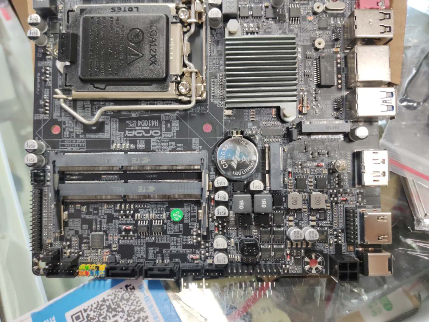 onda昂达h410d4ipc十代i3i5i7lga1200迷你itx主板m2lvds真4k