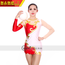 Dancer Dance Cool Art Gymnastics Suit Bodybuilding Competition Skills Arts and Gymnastics Women Professional Performance Leather Fascia