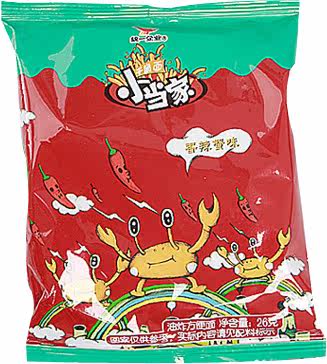 50袋包邮统一小当家干脆面香葱烤肉香辣蟹/猪排/牛肉味干吃方便面_7折