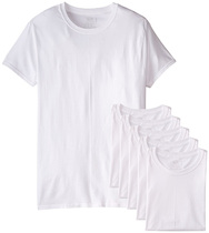 Fruit of the Loom Fresh Cloth Pure Cotton Underwear Bottoming Short Sleeve T-Shirt 6pcs for USA