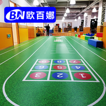 Obina Taekwondo gym PVC floor rubber mat Rainbow runway puzzle physical training floor roller skating floor rubber