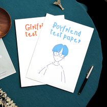 Boyfriend Girlfriend Exam Rolls 7 New Years Valentines Day Gift to the test Volume Creative Romantic Girlfriends Birthday Gift