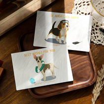 High-end Birthday Cards Creativity Cartoon Cute Animal Holiday Blessing Cards With Envelopes Kokie Gigi Dolls