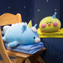 Pillow quilt dual-use multi-functional personality cute office car cushion sofa Student lunch break pillow blanket