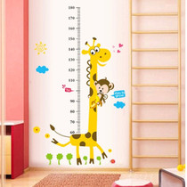 Wall stickers childrens room living room cartoon baby measuring height wall decoration stickers animal height stickers