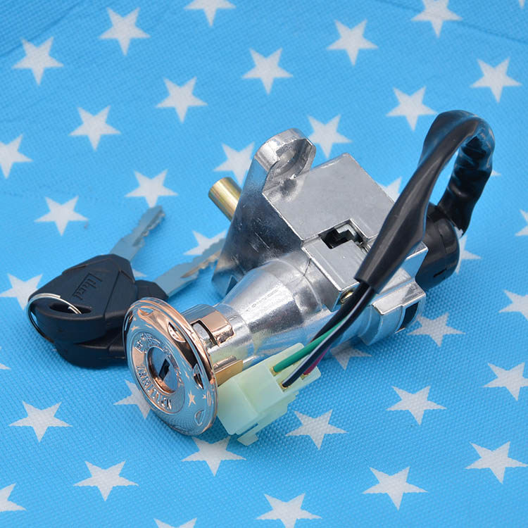 电动摩托车配件雅马哈福jog喜禧100巧格125电门锁 四线套锁龙头锁_7折