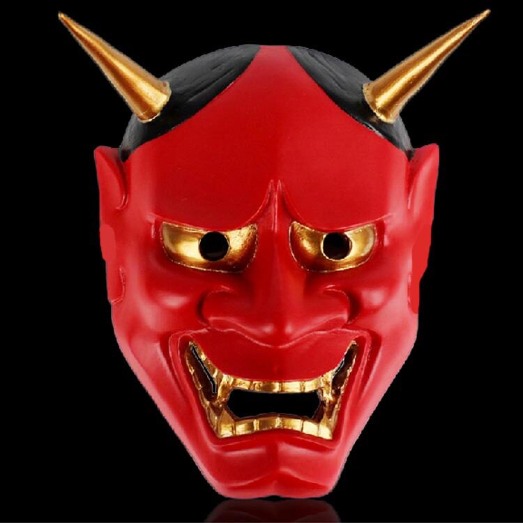 japanese ghost hannya mask 日本鬼首般若面具兰陵王面具