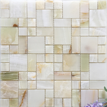 Jade mosaic wall stickers TV background wall pool marble cultural fossil toilet bar balcony cultural fossil