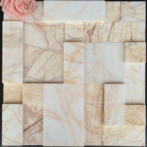 Natural stone mosaic wall stickers background wall gold Spider 3d beige marble living room tile bar balcony