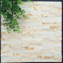 Natural stone mosaic marble Golden white marble white marble cross section bar 3d background wall sticker cultural fossil