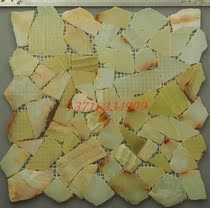 Afghan jade mosaic wall paste broken pebble marble background wall bar living room bathroom tile
