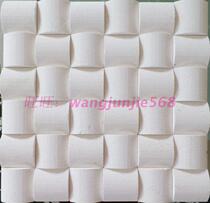 Stone mosaic tile marble white sand arched TV background wall white bread brick living room wall sticker balcony