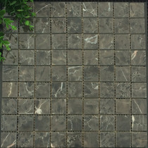 Stone mosaic wall stickers black bright waistline bathroom toilet background wall marble tile pool living room