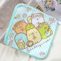 Cartoon thin cotton small square scarf corner creature cute water absorbent wipe face towel 20*20 thin