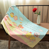 Corner pure cotton slim bath towel absorbent 120 * 60cm Home cartoon lovely home big towel Summer